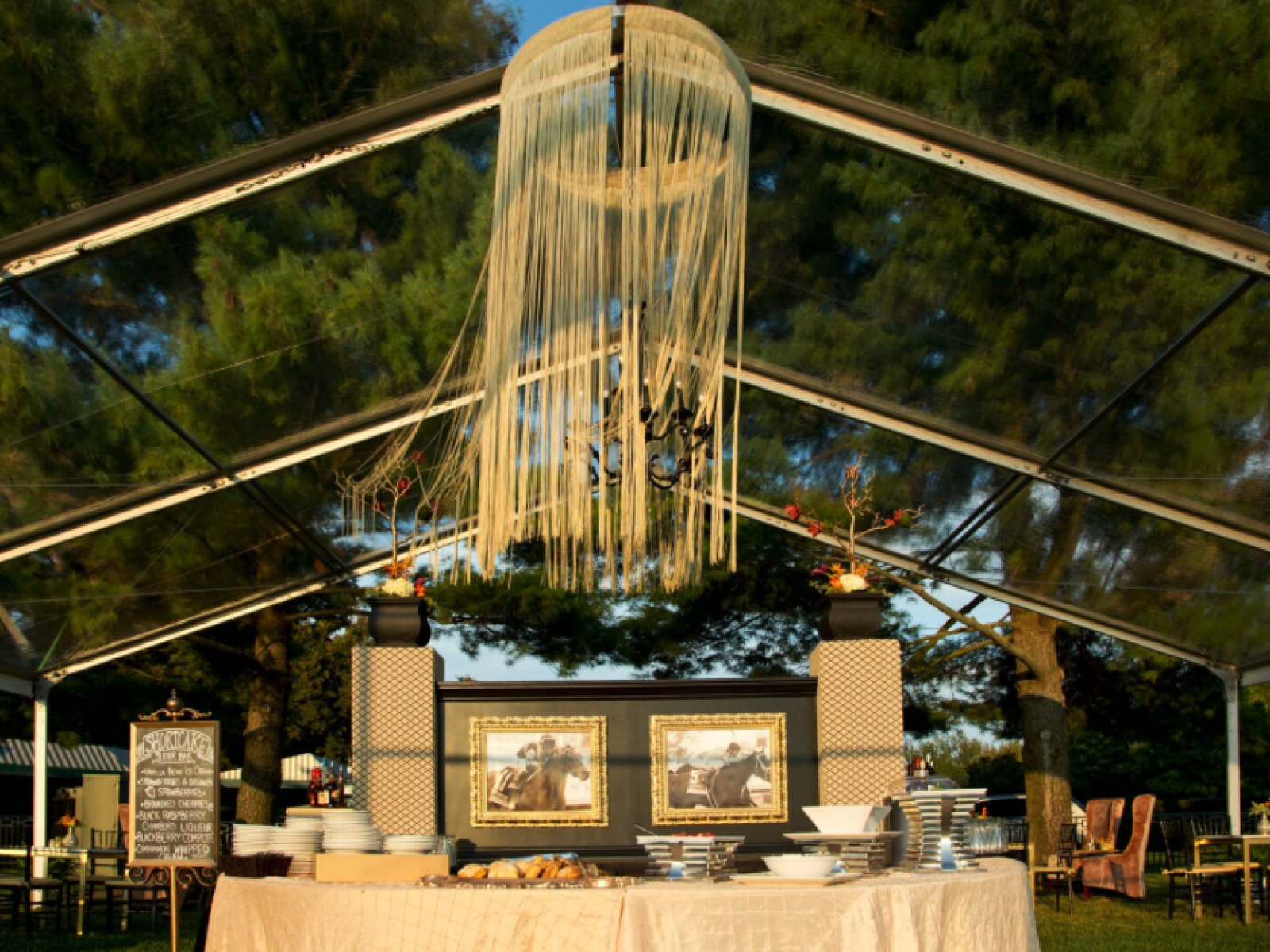 Tent on Keensaddle Club lawn